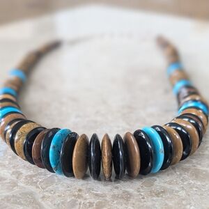 Multicolor Beaded Turquoise Necklace
